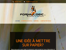 Tablet Screenshot of formulogicinc.com